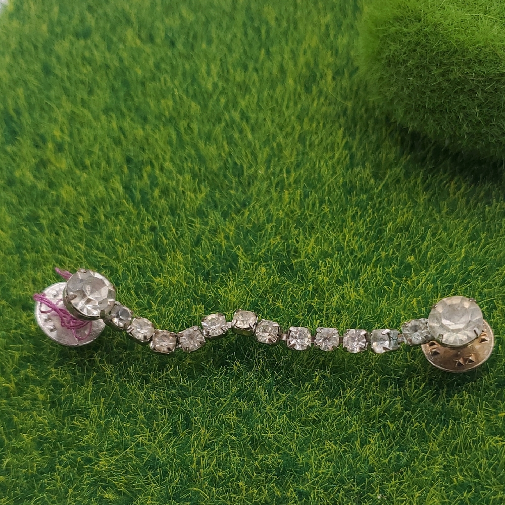 Crystal Lapel Pin Antique B449